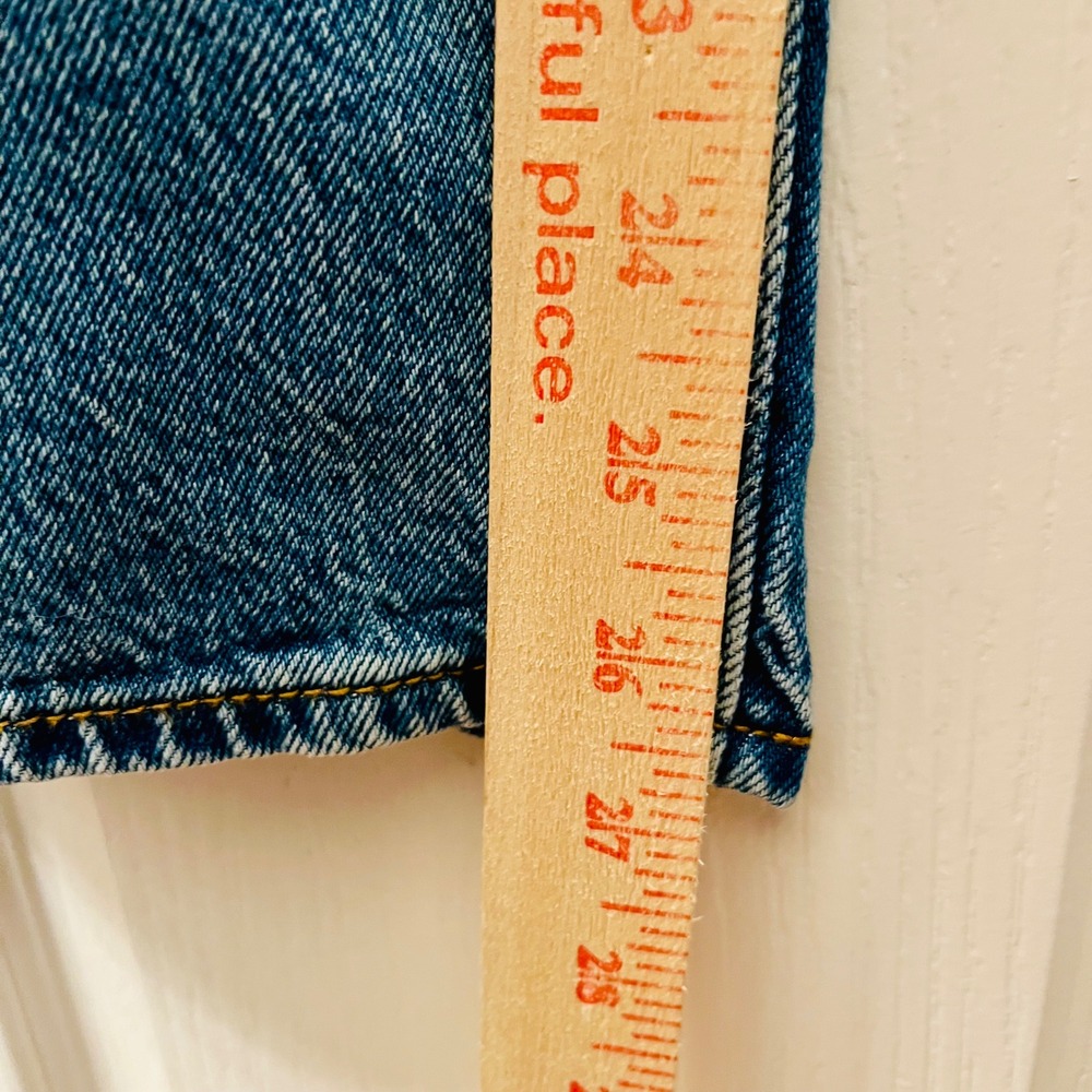 Levis Premium Ribcage Straight Ankle Jeans Women 27x27 In the Middle Blue Denim - Picture 12 of 14
